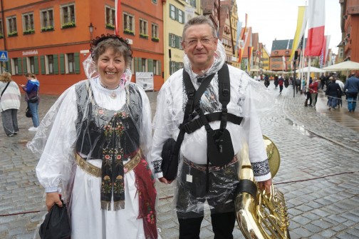 Das Regencape kam immer wieder zum Einsatz