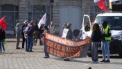 Bordeaux 14 mars 2026 . Pour ces manifestant la police tue , mais les protègent pour manifester contre eux !