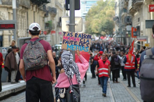 Manifestation ldes lycéens à bordeaux le 13 octobre 2026